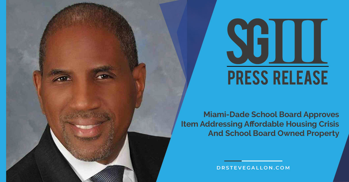 MiamiDade School Board Approves Item Addressing Affordable Housing