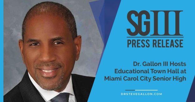 Dr. Gallon III Hosts Educational Town Hall at Miami Carol City Senior High